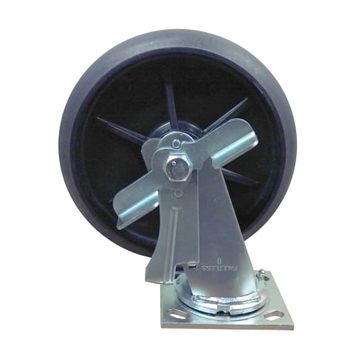Rubbermaid 8 Inch Swivel Plate Caster With Brake